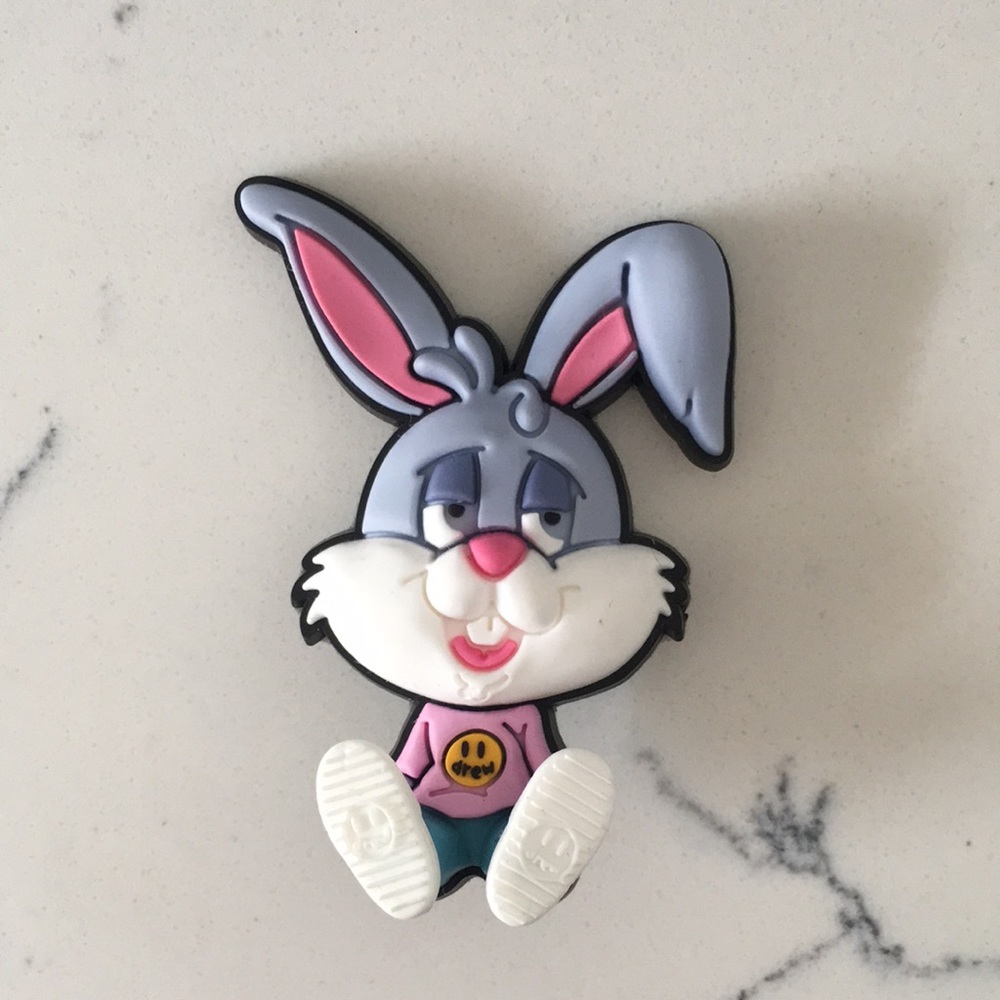 Justin Bieber bunny croc charm Drew house. New. Authentic